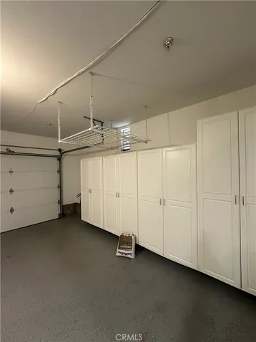 a view of a garage room