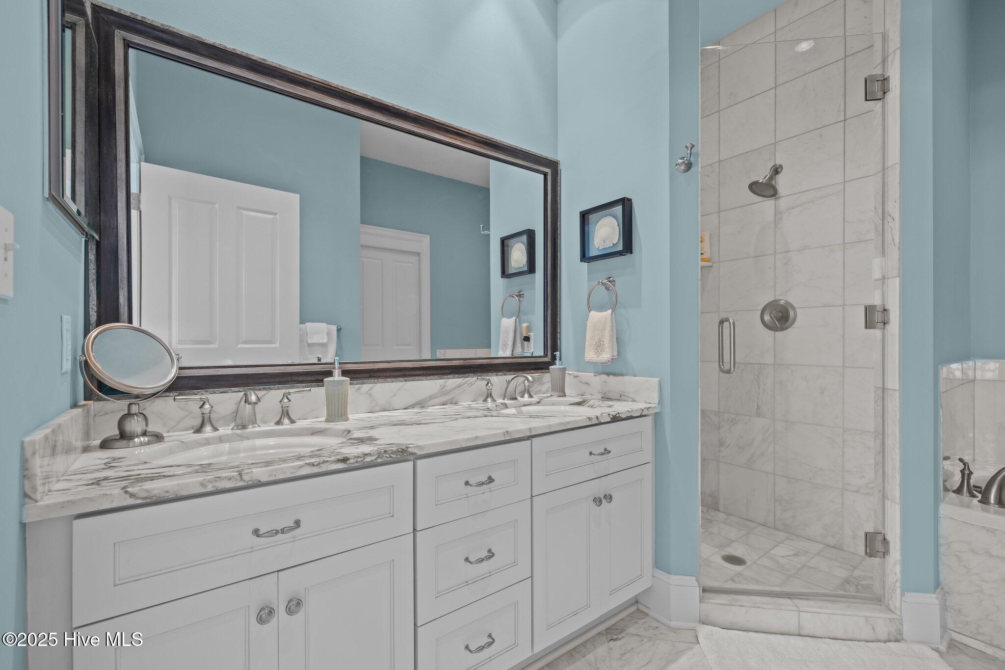 1435 Salter Path Road, Unit M1 Indian Beach, NC 28512 - Photo 17 of 62 Primary white marble BA