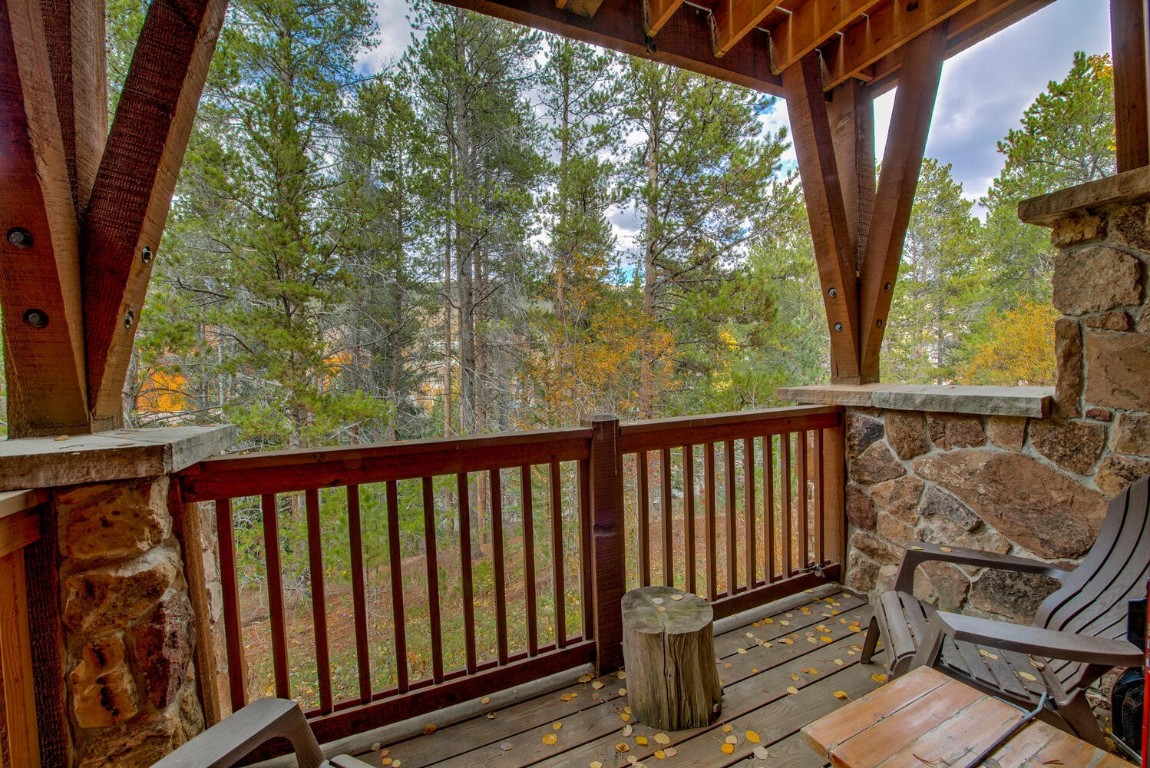 97 Lake Ridge Circle, Unit 1854 Keystone, CO 80435 - Photo 25 of 38 a view of a two chairs in the balcony