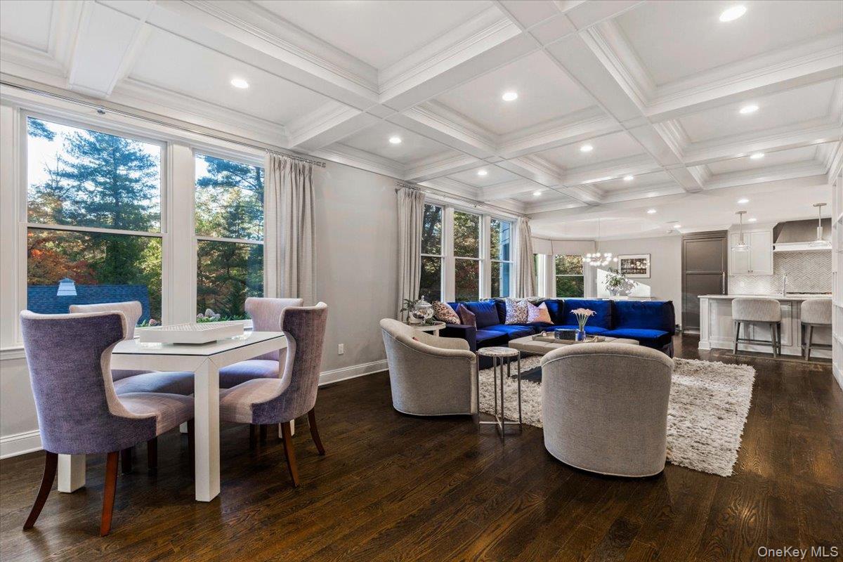 6 Valley Place Harrison, NY 10528 - Photo 10 of 37 a view of a dining room with furniture window and wooden floor