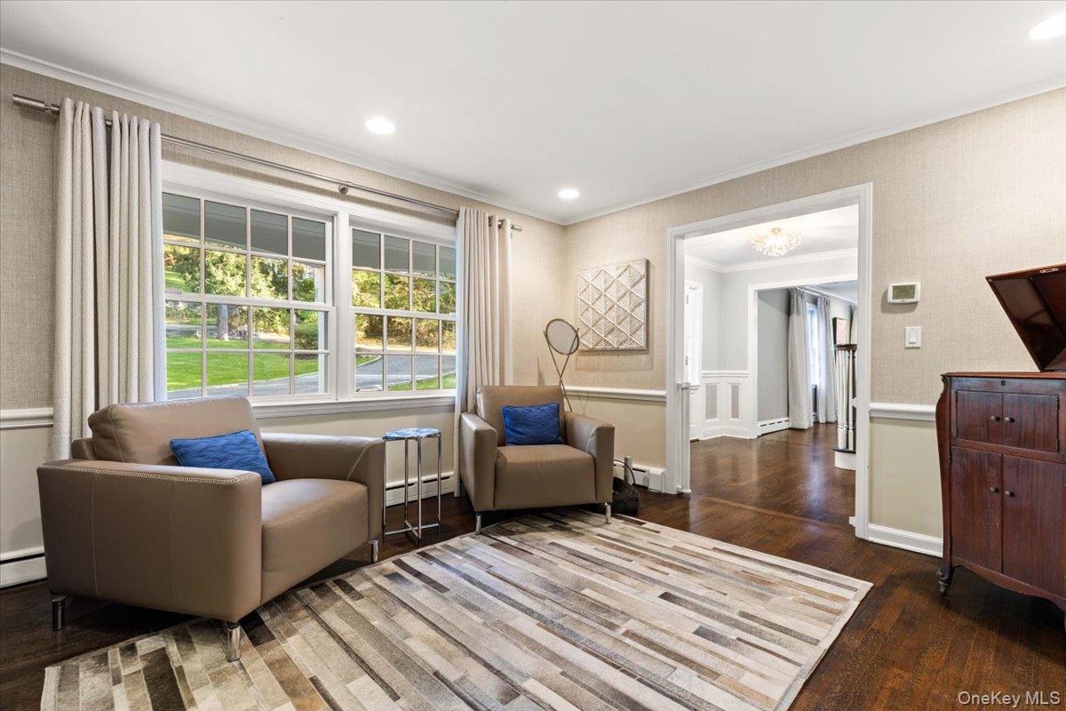 6 Valley Place Harrison, NY 10528 - Photo 13 of 37 a bedroom with furniture and a large window
