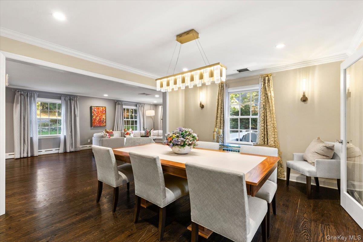 6 Valley Place Harrison, NY 10528 - Photo 4 of 37 a dining room with furniture window and wooden floor