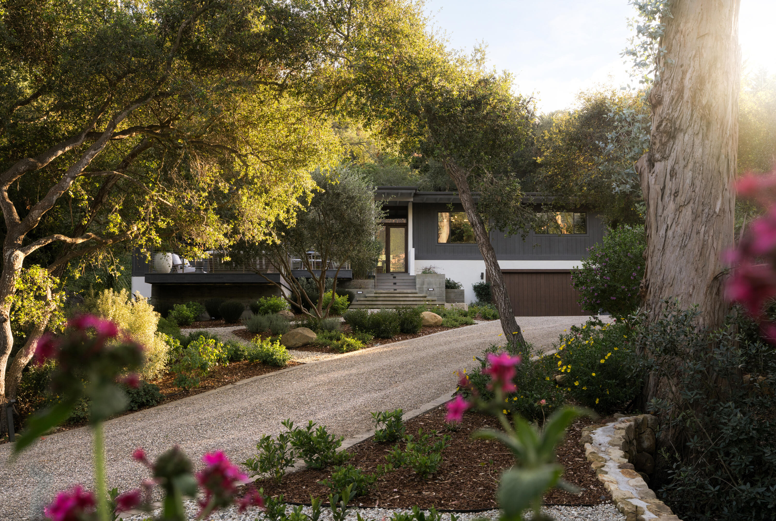 1103 Camino Viejo Road Montecito, CA 93108 - Photo 21 of 27 a view of a house with a yard and garden
