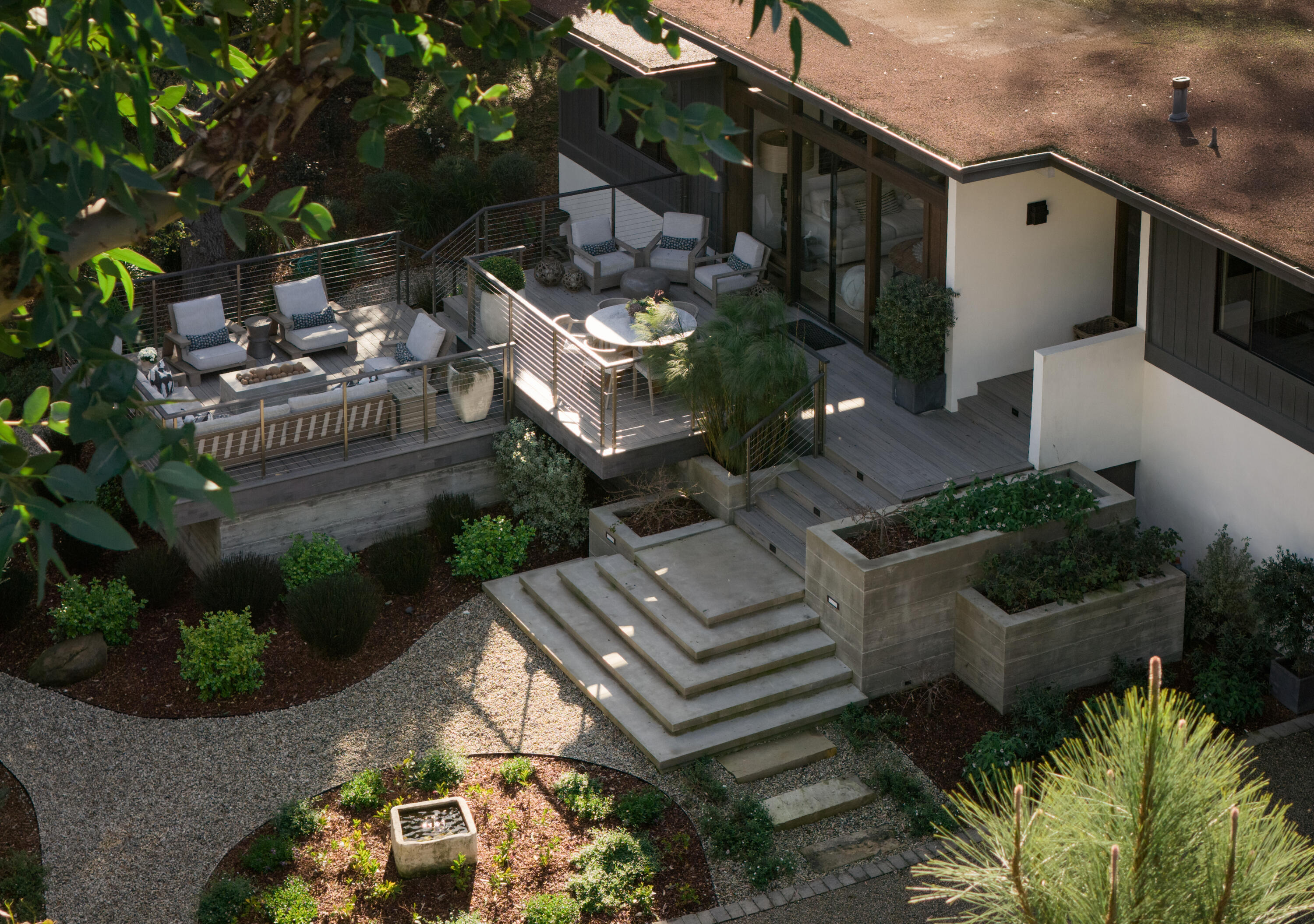 1103 Camino Viejo Road Montecito, CA 93108 - Photo 4 of 27 an aerial view of a house with garden space and street view