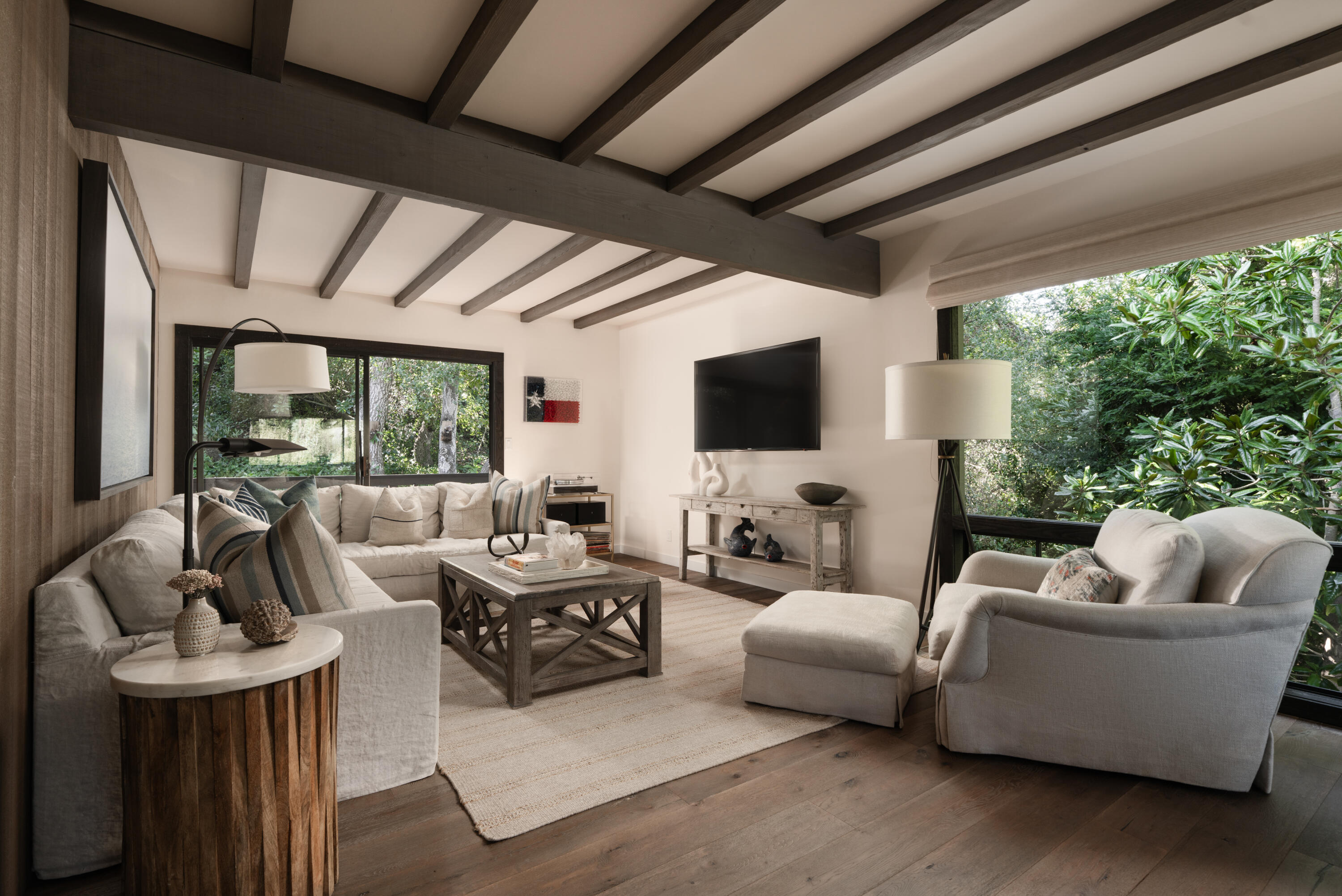 1103 Camino Viejo Road Montecito, CA 93108 - Photo 8 of 27 a living room with furniture and a flat screen tv