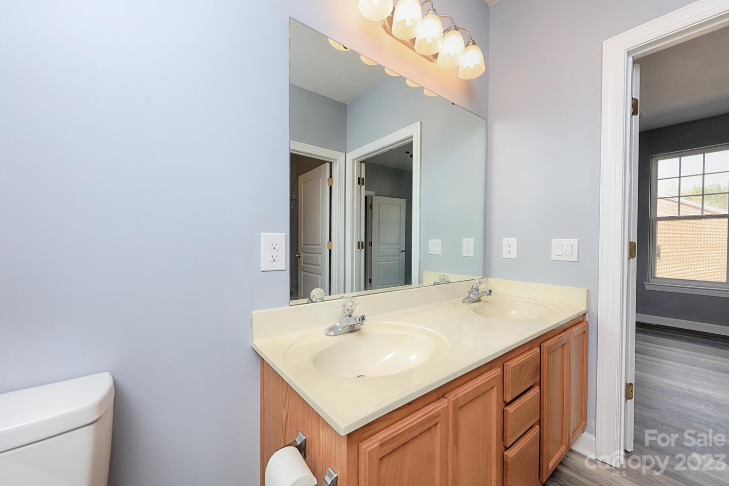 18605 Ruffner Drive Cornelius, NC 28031 - Photo 23 of 34 a bathroom with a sink vanity and a toilet