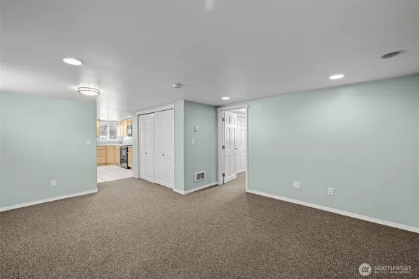 a view of an empty room