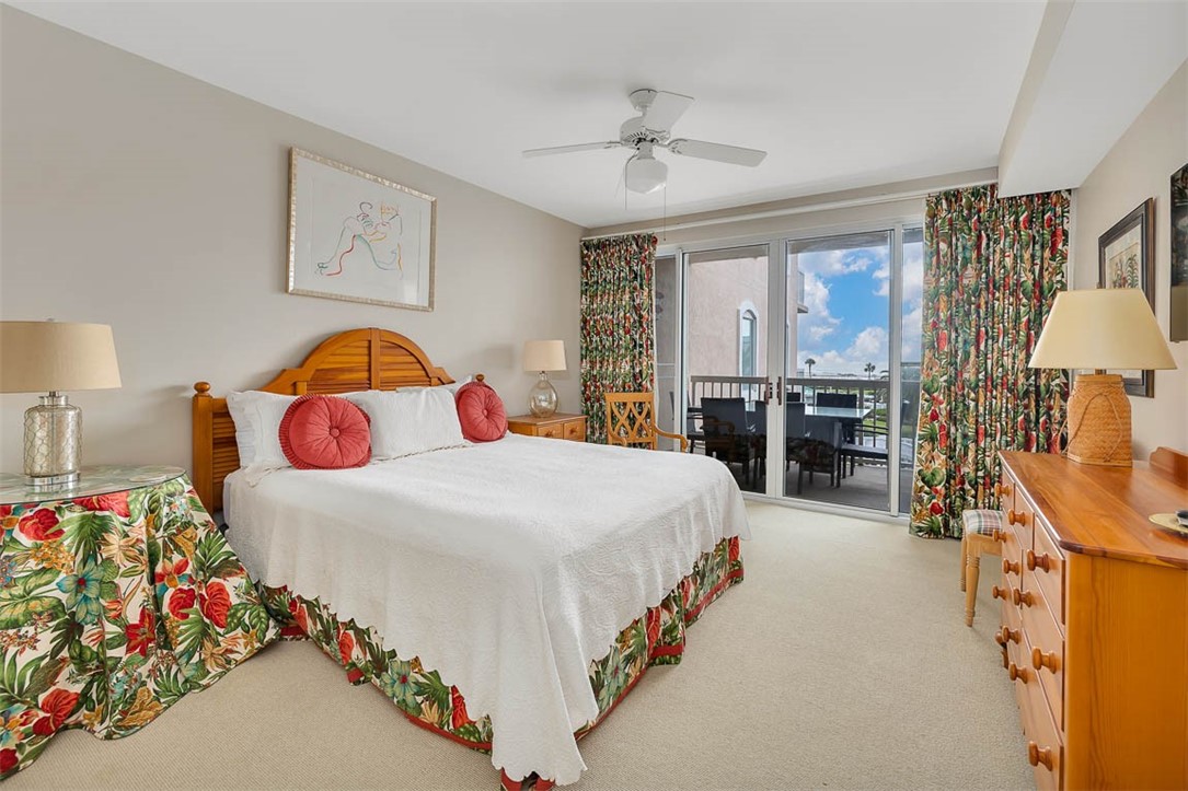 1400 Ocean Boulevard, Unit 219 St. Simons Island, GA 31522 - Photo 7 of 34 Primary Bedroom with views to the ocean from the deck