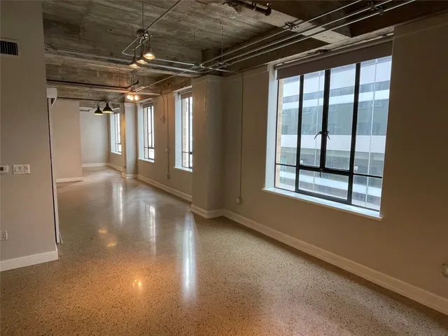 a view of a room with racks