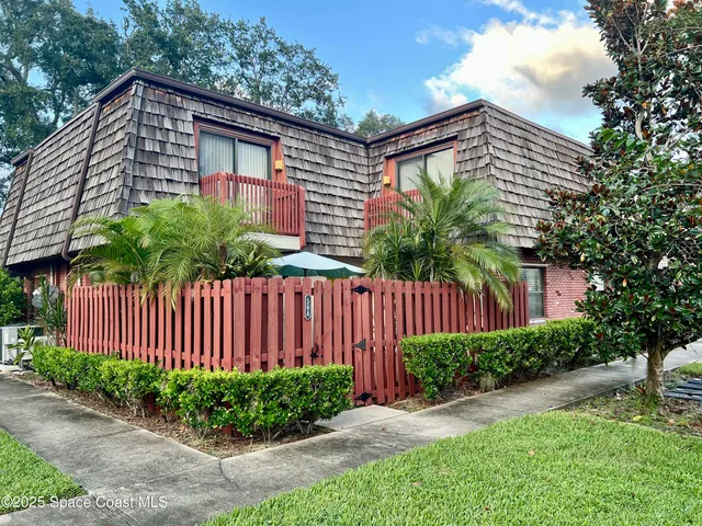 a house view with a garden space