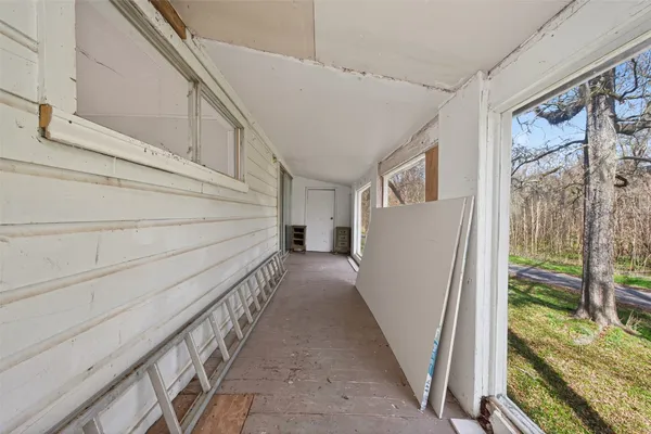 a view of a stairs and an entryway