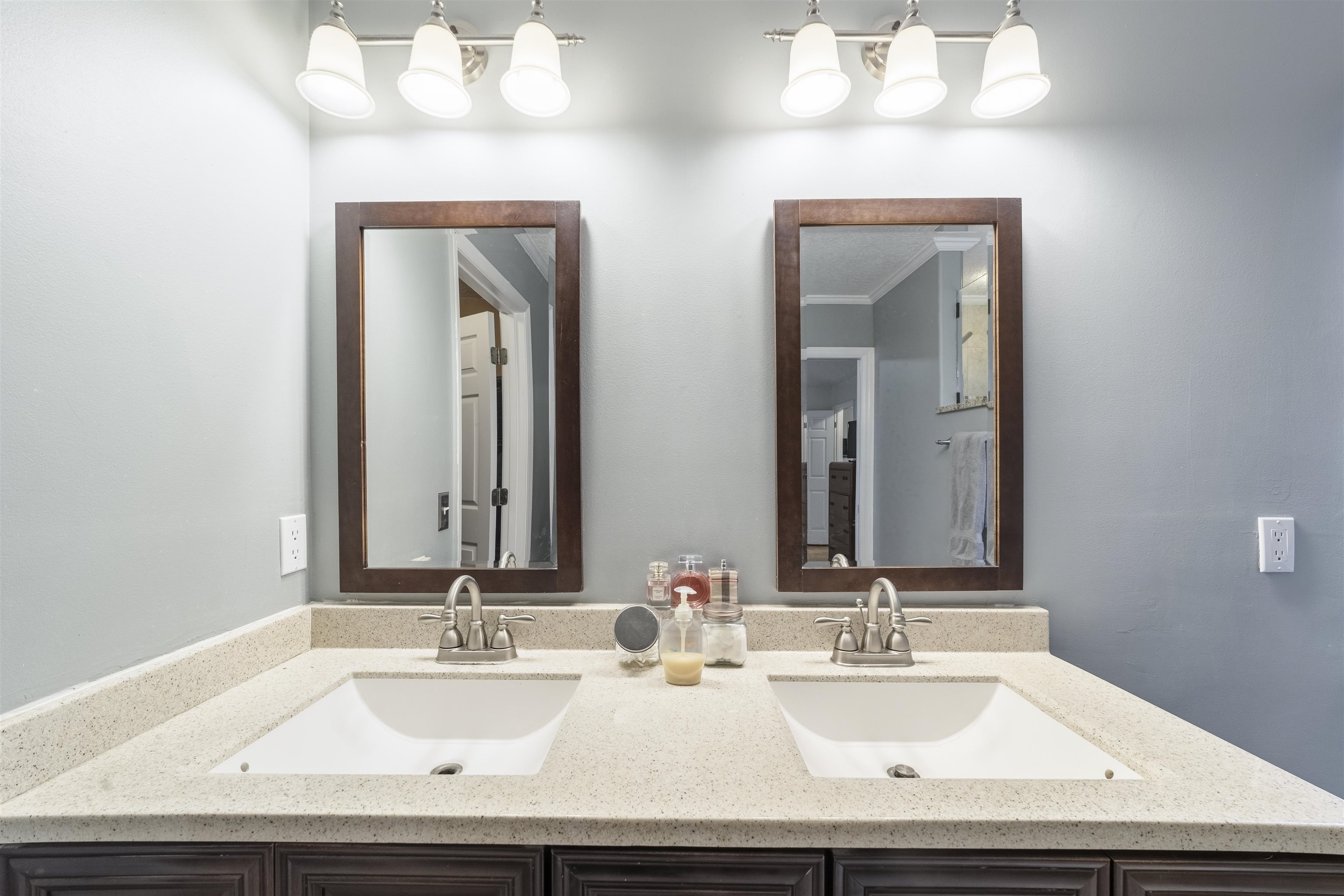 311 Graciela Circle St. Augustine, FL 32086 - Photo 38 of 65 Bathroom featuring double vanity and ornamental molding