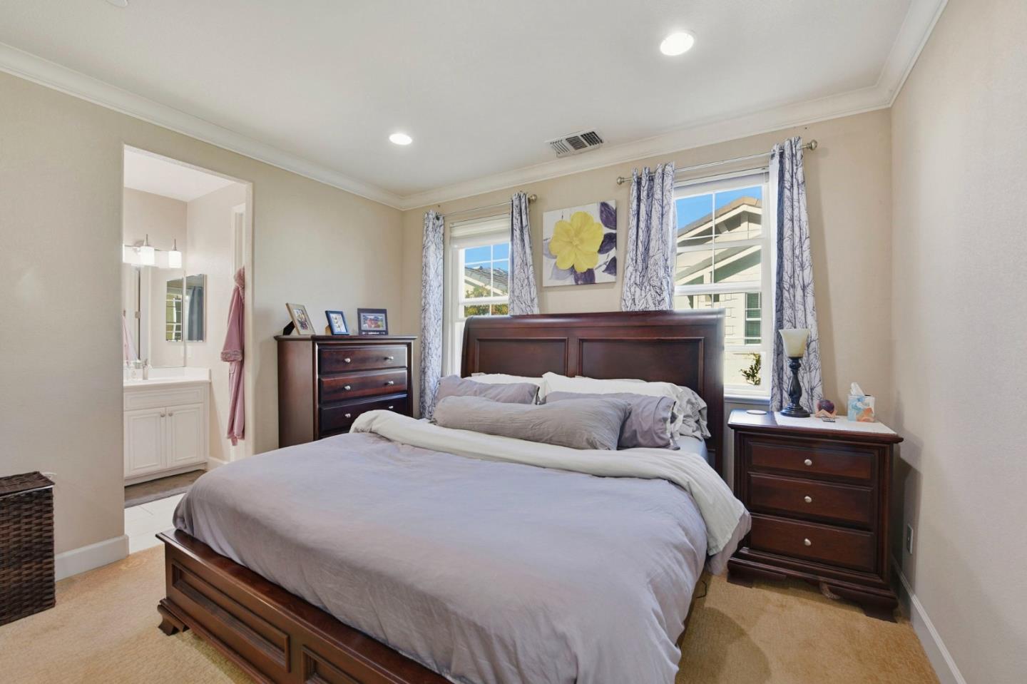 56 Regency Place Hayward, CA 94544 - Photo 20 of 43 a bedroom with a bed and windows