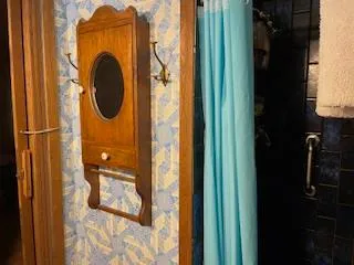 a view of a door and wooden door