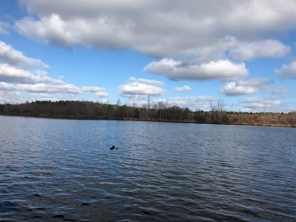 a view of a lake view and mountain view