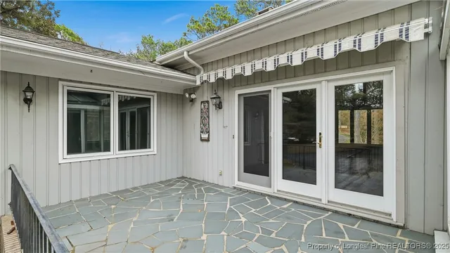a view of a door of the house