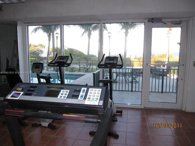 a view of a lake with a city