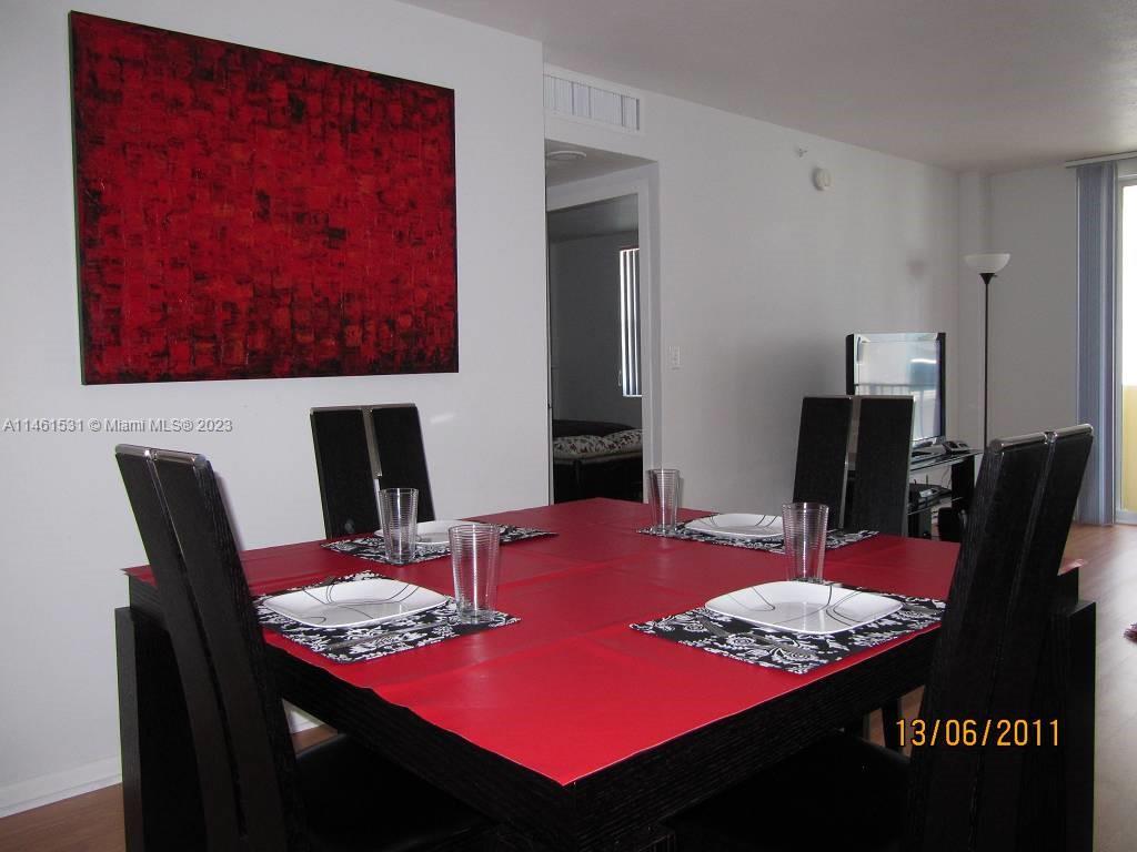 9195 Collins Avenue, Unit 613 Surfside, FL 33154 - Photo 9 of 13 a view of a dining room with furniture
