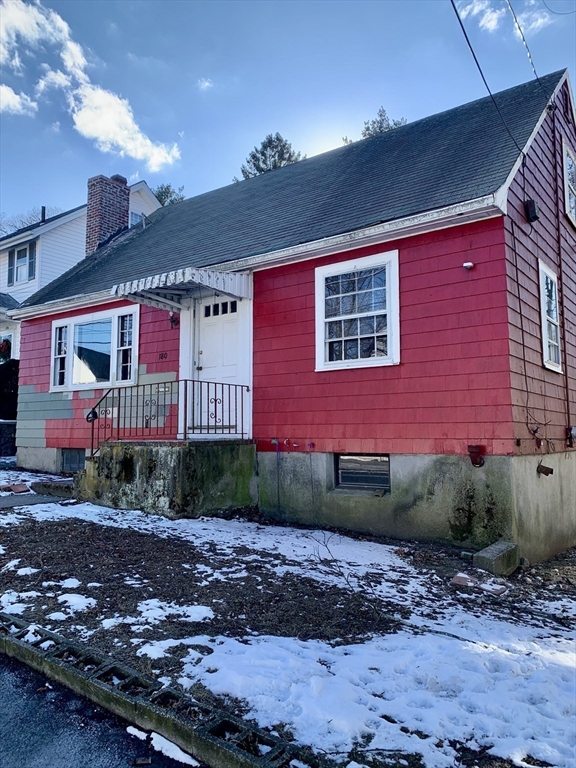 a front view of a house
