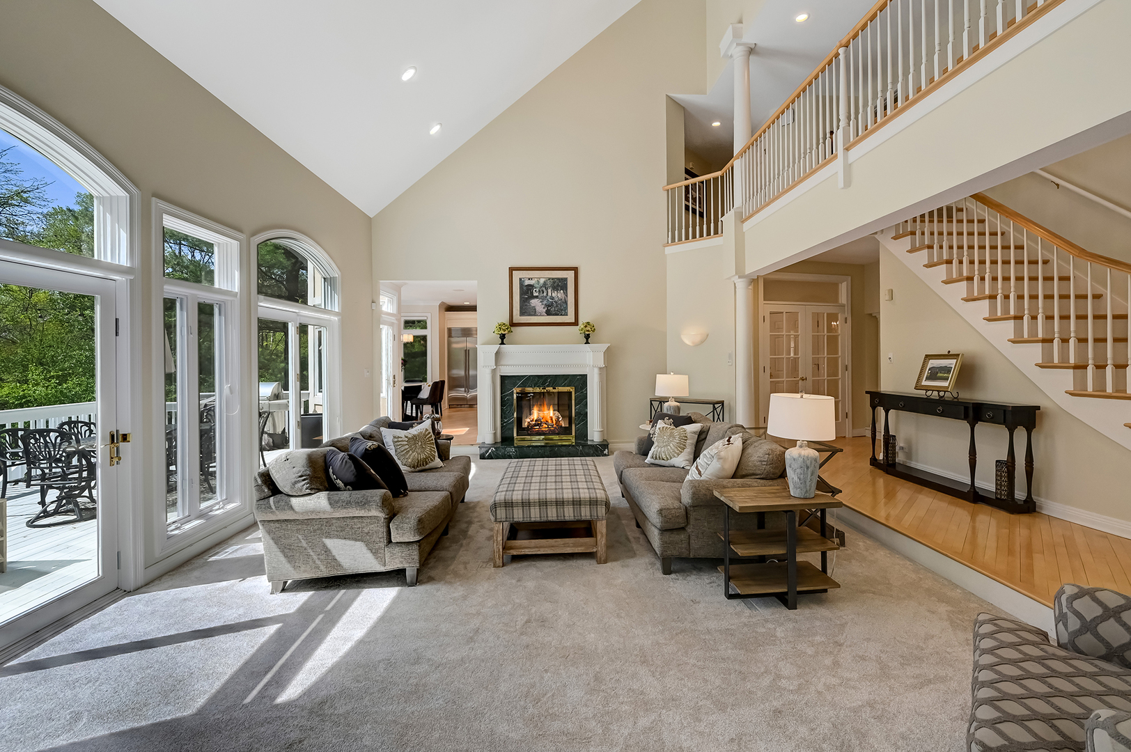 9301 Falling Waters Drive East Burr Ridge, IL 60527 - Photo 11 of 52 a living room with furniture and a fireplace