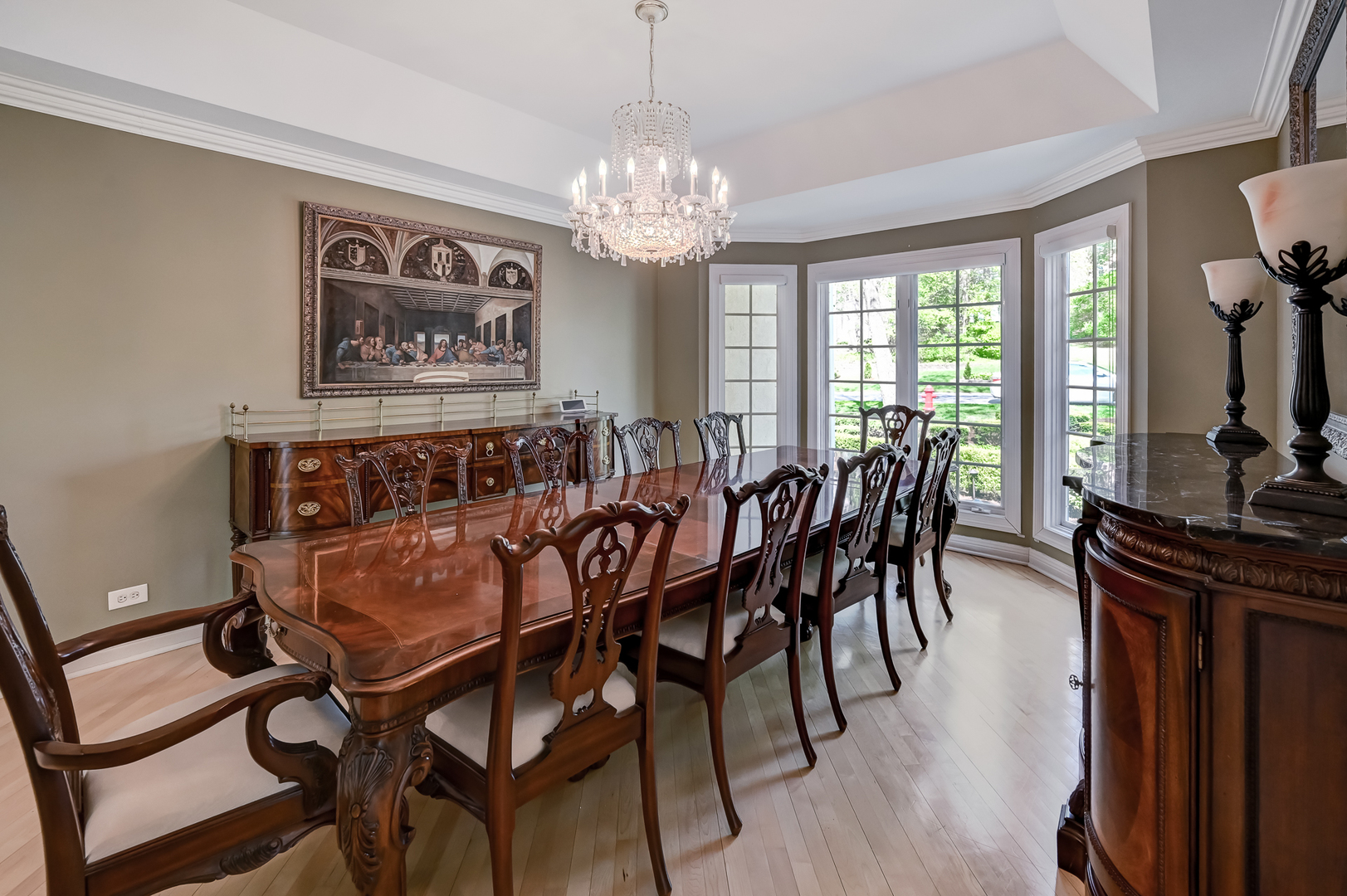 9301 Falling Waters Drive East Burr Ridge, IL 60527 - Photo 5 of 52 a view of a dining room with furniture window and outside view