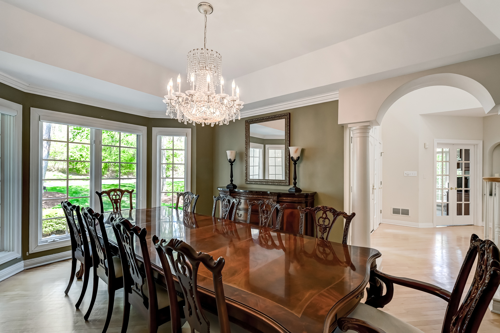 9301 Falling Waters Drive East Burr Ridge, IL 60527 - Photo 6 of 52 a view of a dining room with furniture window and outside view