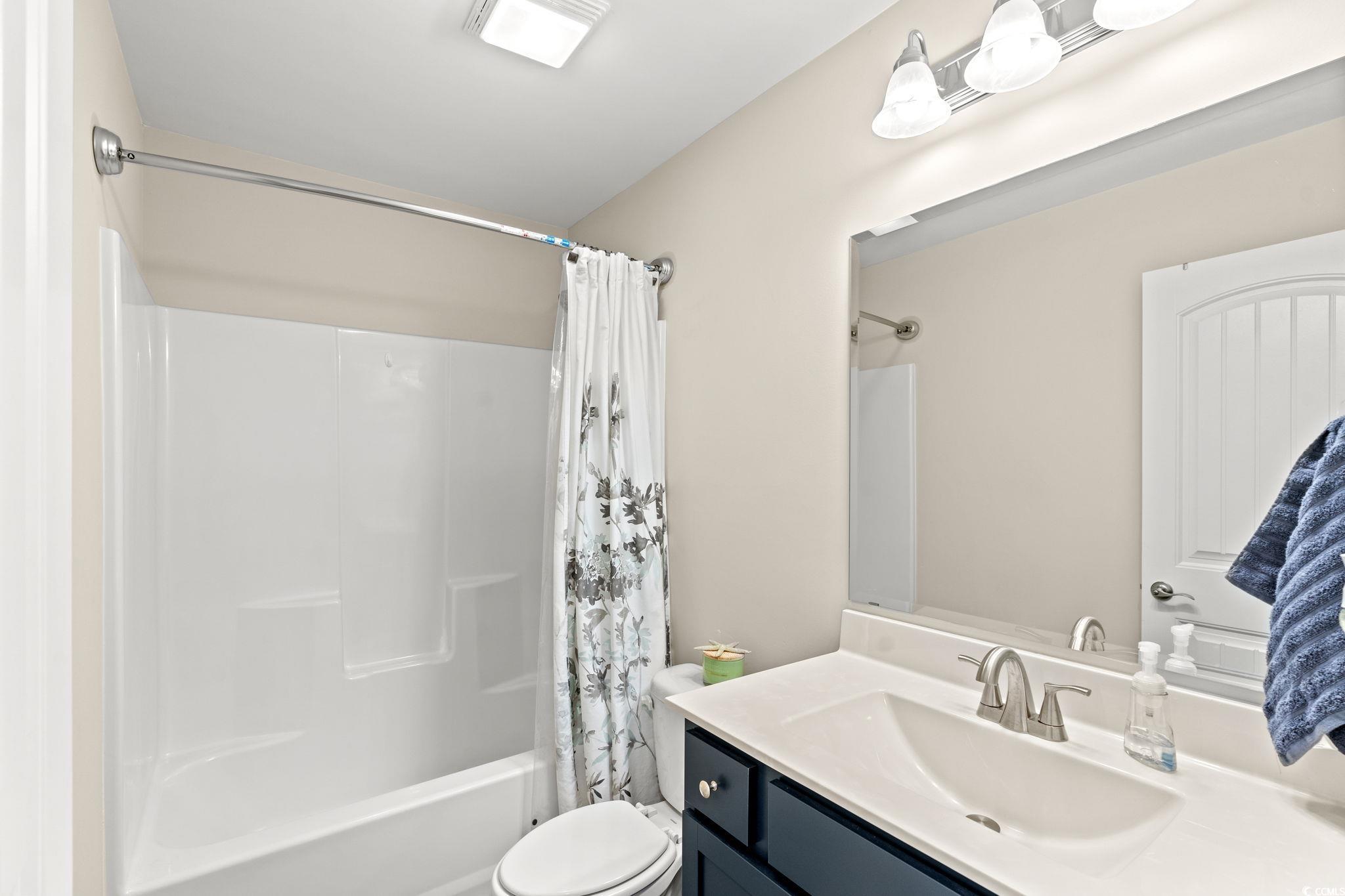 1209 Wehler Court Conway, SC 29526 - Photo 22 of 32 Full bathroom with vanity and shower / bath combination with curtain