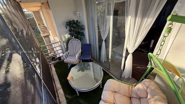 a close view of shoes and furniture