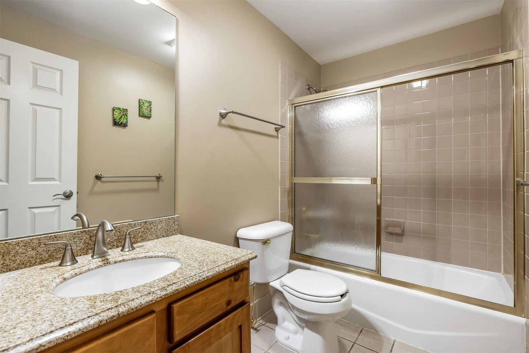 71 Starfire Lane, Unit 1978 Keystone, CO 80435 - Photo 26 of 40 a bathroom with a granite countertop sink toilet and shower