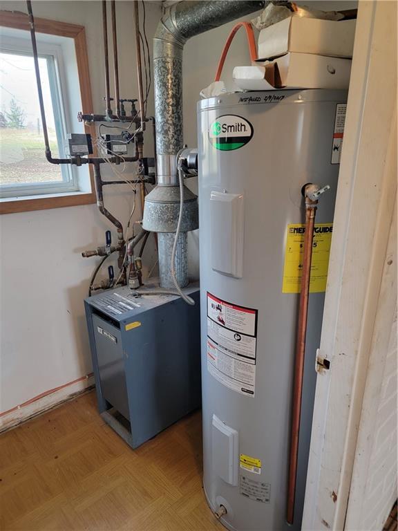 877 North 950 East Road Tower Hill, IL 62571 - Photo 14 of 28 a view of kitchen island with furniture and wooden floor