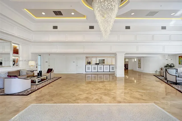 a view of a swimming pool with a lounge chair