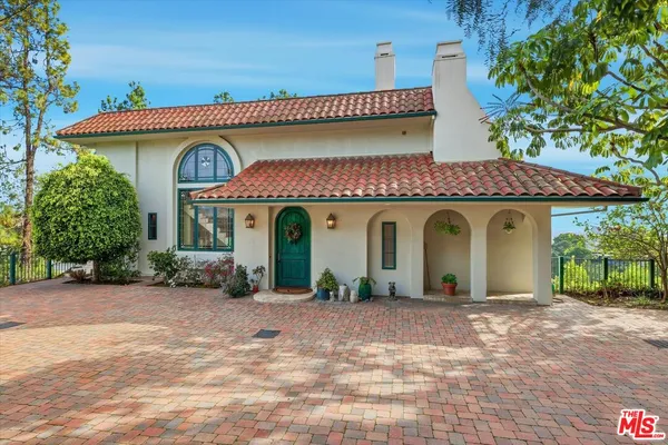 a front view of a house