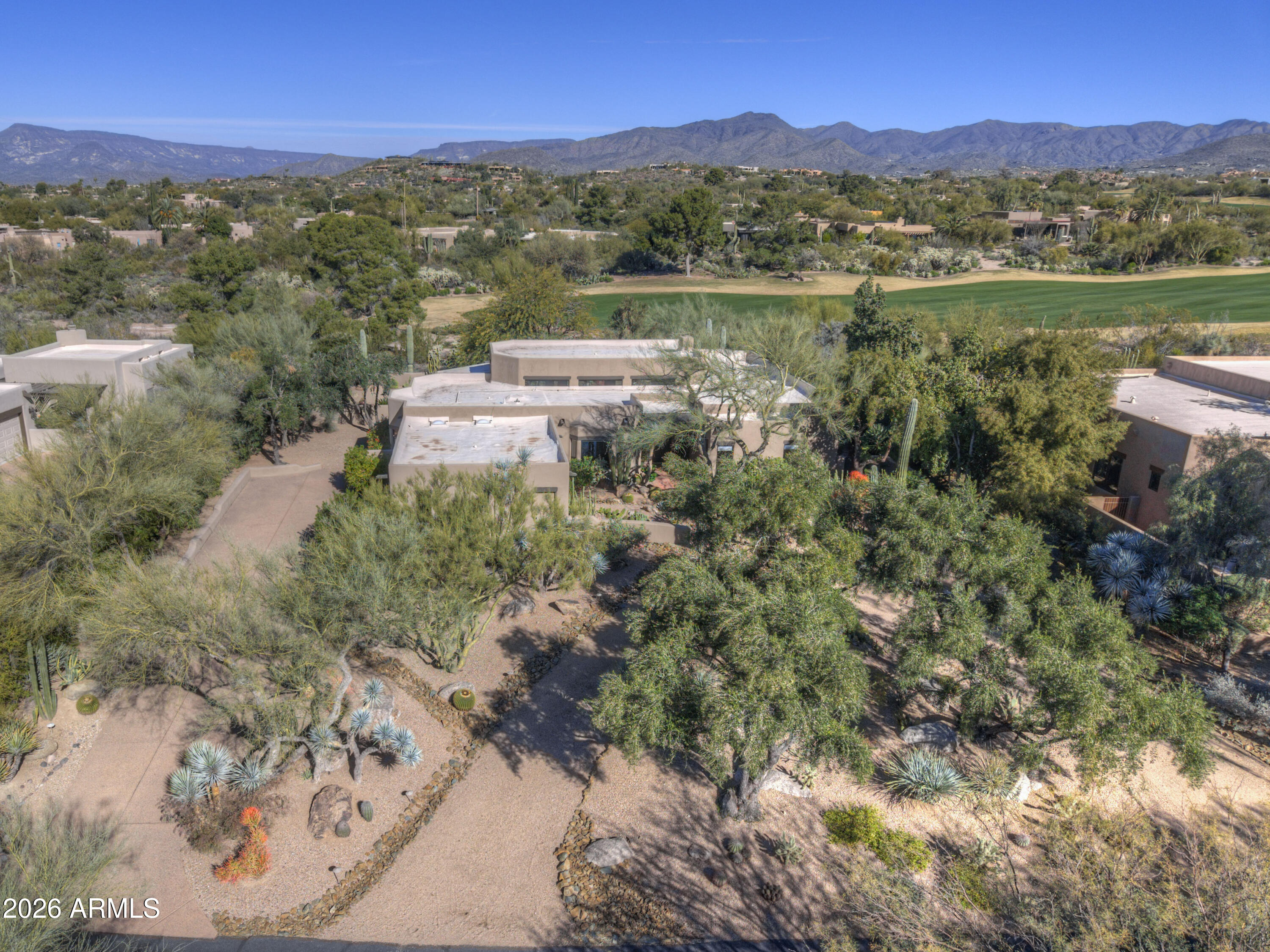 3106 East Arroyo Hondo Road Carefree, AZ 85377 - Photo 2 of 43 Aerial Front