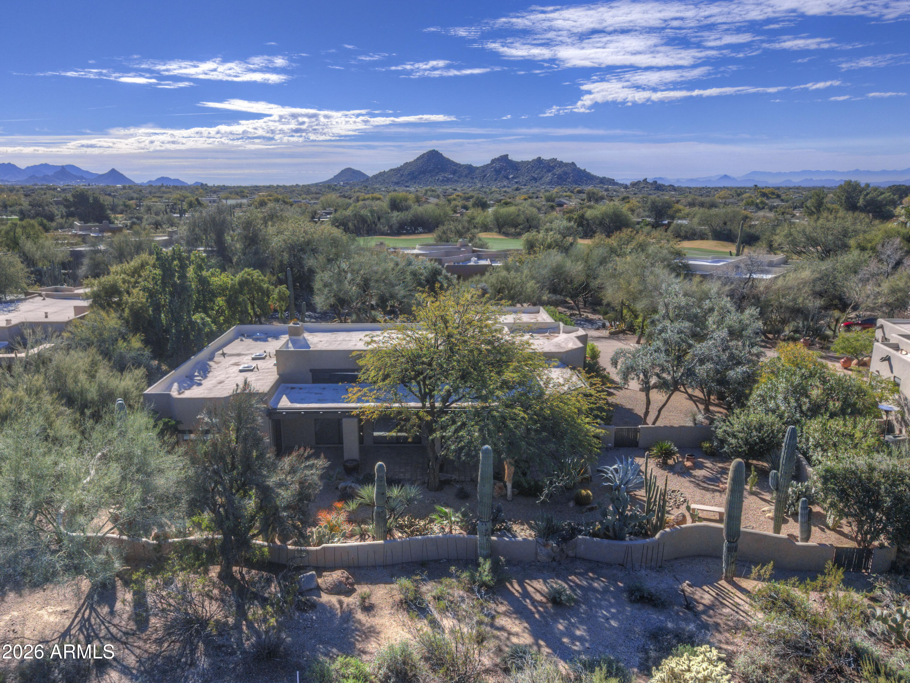 3106 East Arroyo Hondo Road Carefree, AZ 85377 - Photo 31 of 43 Aerial Back