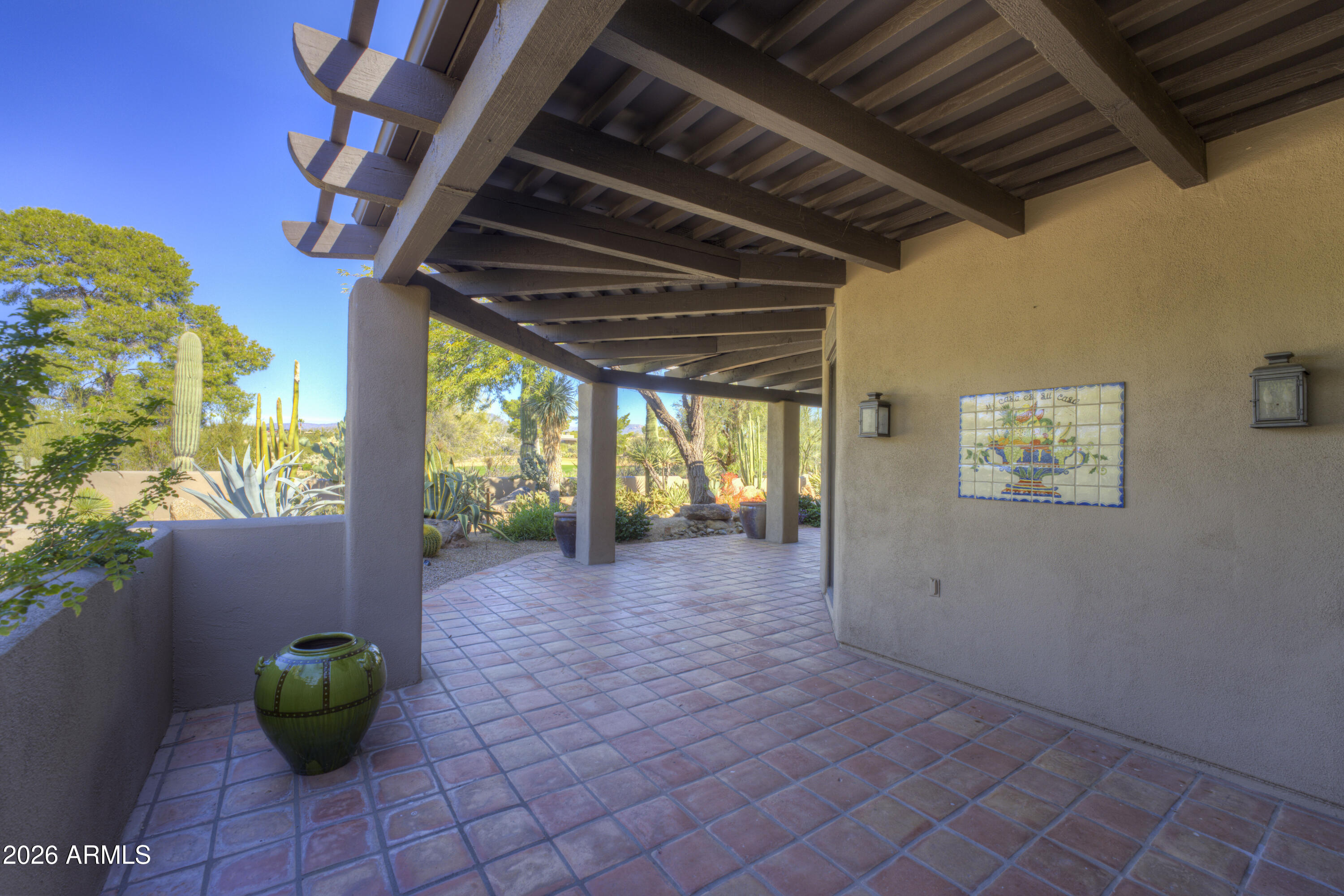 3106 East Arroyo Hondo Road Carefree, AZ 85377 - Photo 35 of 43 Side Patio off Kicthen