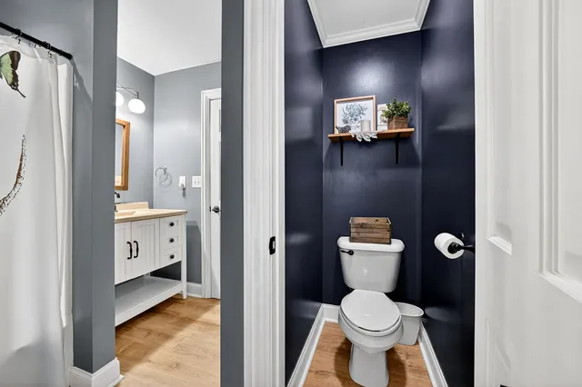 a view of a house with a yard and large tree