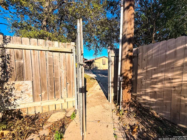a view of street from a balcony