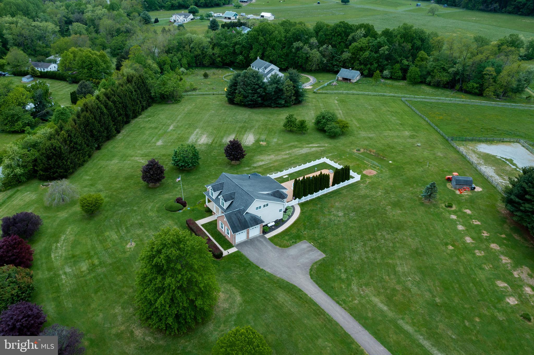 220 Sleepy Hollow Road Nottingham, PA 19362 - Photo 2 of 47 Overview of house and 5.4 acre lot