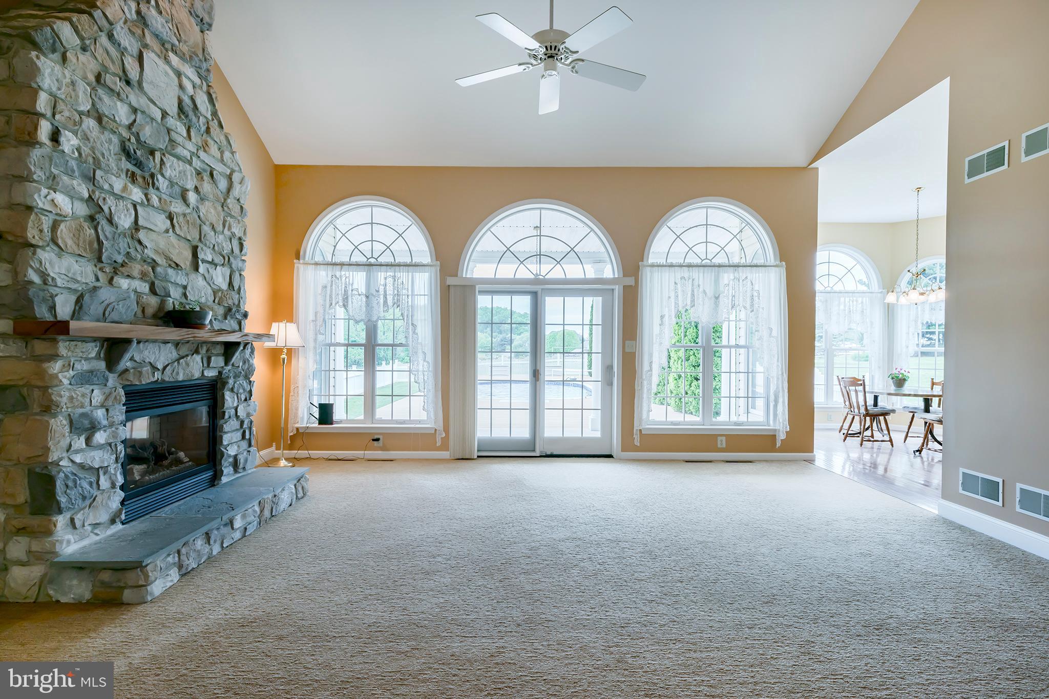 220 Sleepy Hollow Road Nottingham, PA 19362 - Photo 24 of 47 Family room w/ exit to covered patio and pool
