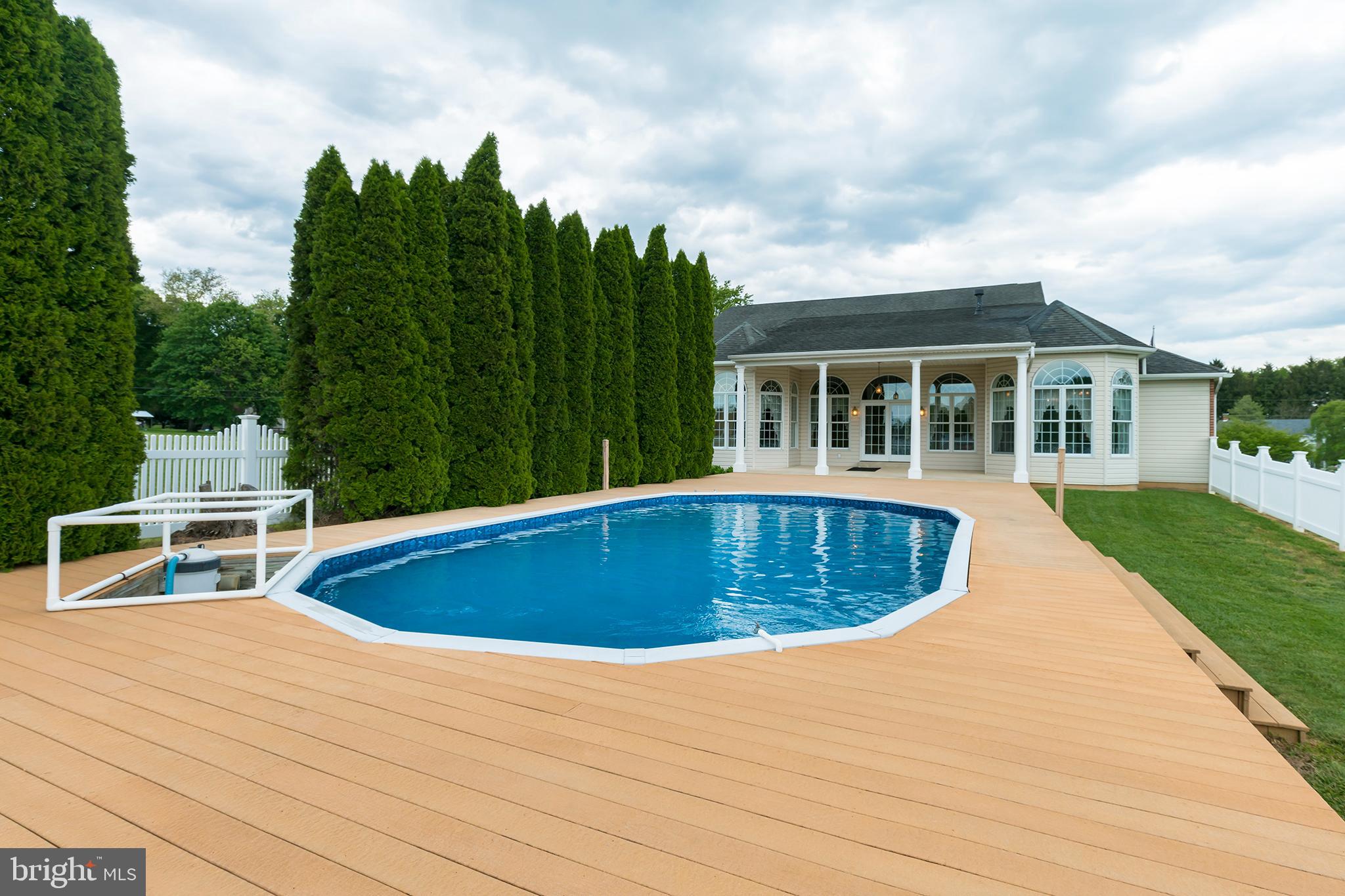 220 Sleepy Hollow Road Nottingham, PA 19362 - Photo 9 of 47 Pool showing large deck area