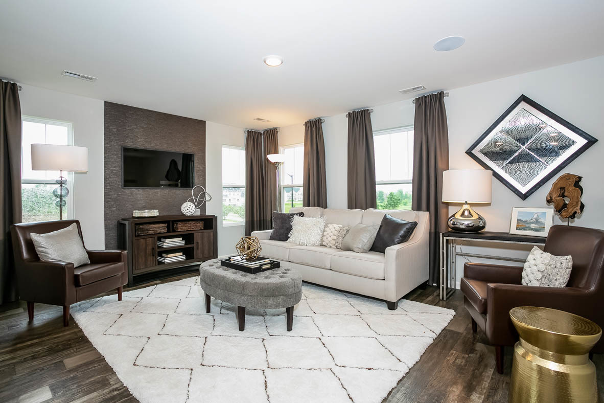 3837 Currant Lane Elgin, IL 60124 - Photo 3 of 10 a living room with furniture and a flat screen tv