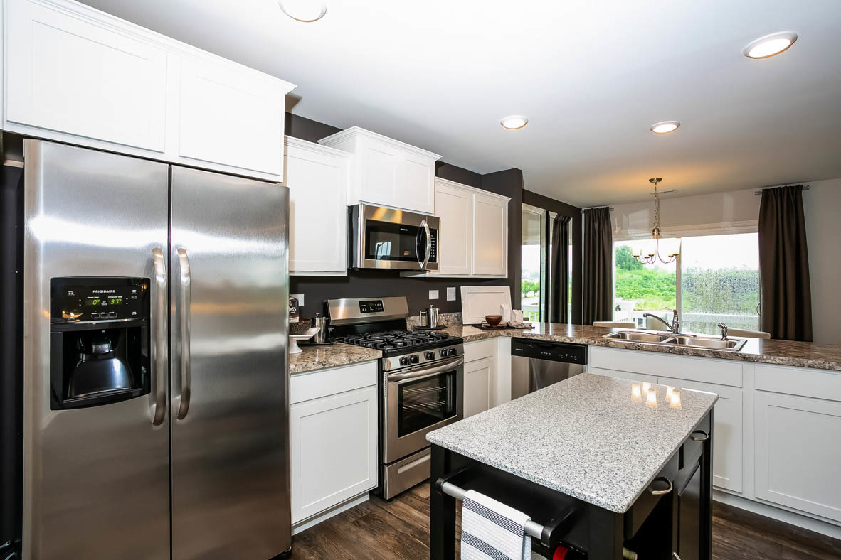 3837 Currant Lane Elgin, IL 60124 - Photo 5 of 10 a kitchen with a refrigerator a stove a sink and a microwave