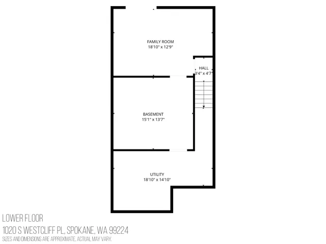 $550,000 | 1020 South Westcliff Place, Spokane, WA 99224