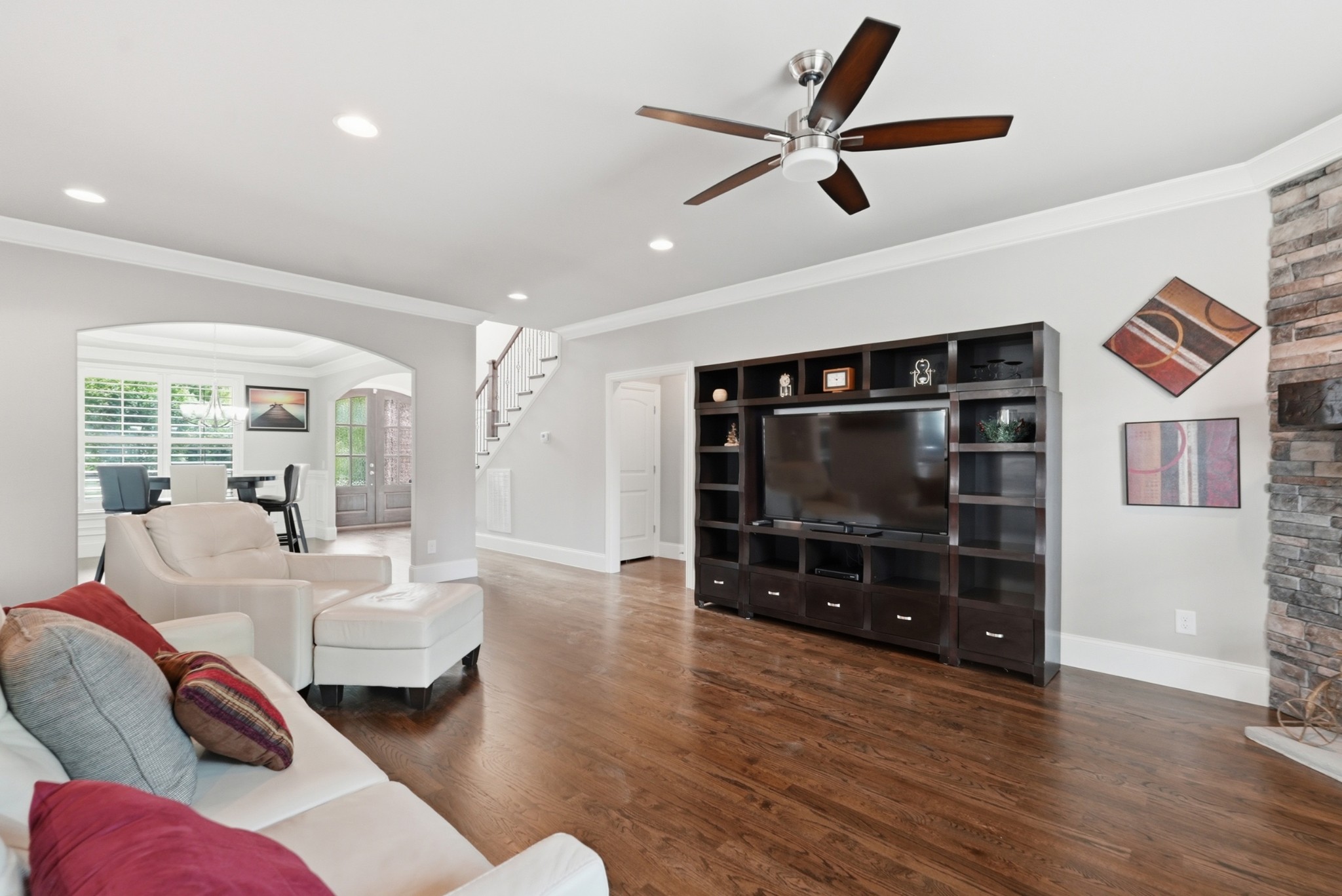 6000 Wallaby Court Spring Hill, TN 37174 - Photo 14 of 57 a living room with furniture and a flat screen tv