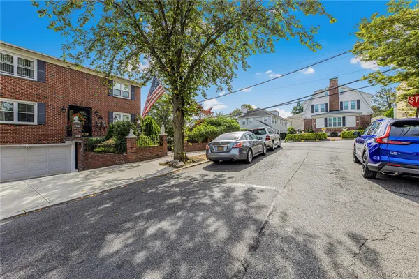 a car parked in front of a building