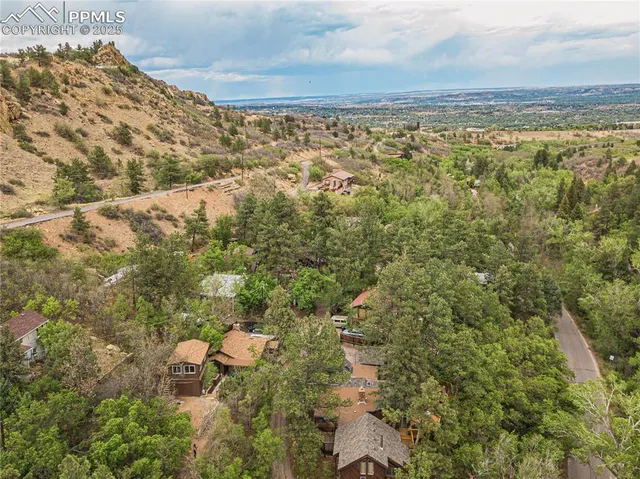 a view of a yard with an outdoor space
