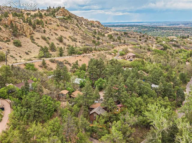 a view of a yard with an outdoor space