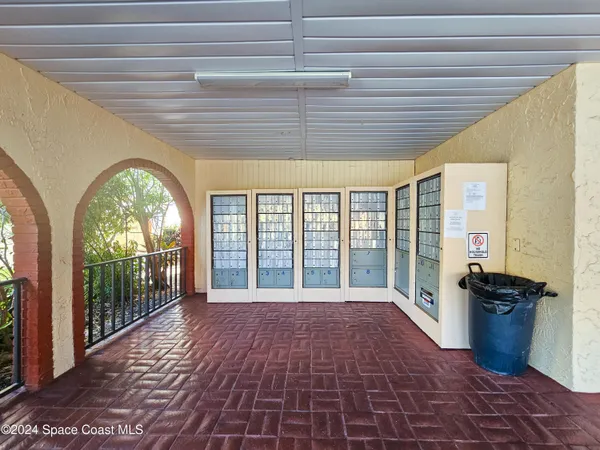 a view of an front door