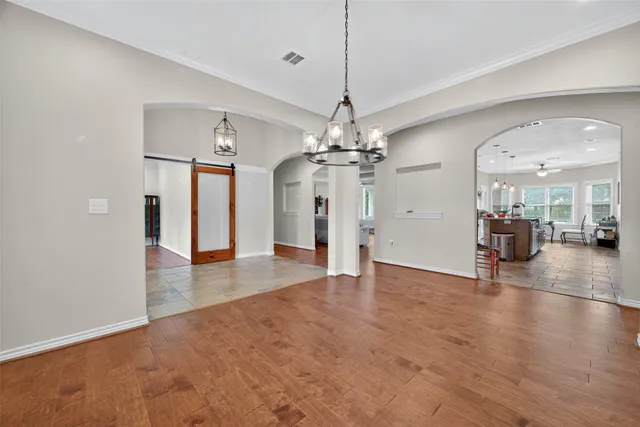 wooden floor in an empty room