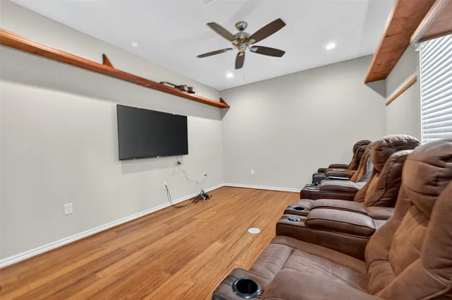 a childrens park with lots of swings and slides